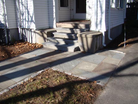 Chestnut Hill Bluestone Steps and Walkway after