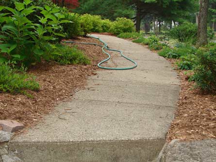 cement walkway before